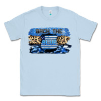 Dusty Blue Back the blue Classic Tee - FaDigitalArtStudio