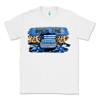 White Back the blue Classic Tee - FaDigitalArtStudio