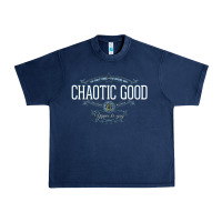 Navy Chaotic Good Essential  Copy Urban Heavy Tee - SnappyArt