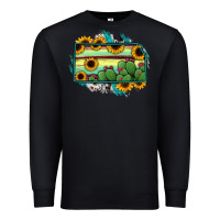 Black Kansas map sunflower catus serape Premium Sweatshirt - RanaPortraitStore