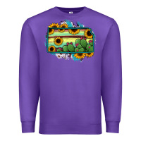 Purple Kansas map sunflower catus serape Premium Sweatshirt - RanaPortraitStore