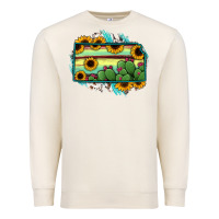 Sandshell Kansas map sunflower catus serape Premium Sweatshirt - RanaPortraitStore