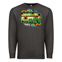 Smoke Kansas map sunflower catus serape Premium Sweatshirt - RanaPortraitStore