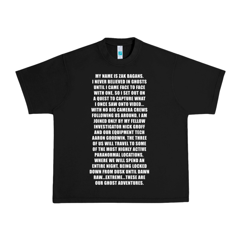 My Name Is Zak Bagans - Ghost Adventures Urban Heavy Tee by SnappyArt | Teevron