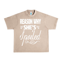 French Oak the reason she is spoiled couples matching set valentines t shirt Urban Heavy Tee - SnappyArt
