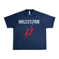 Navy halestorm black Urban Heavy Tee - SnappyArt