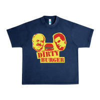 Navy Dirty Burger Urban Heavy Tee - SnappyArt