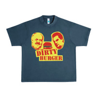 Midnight Navy Dirty Burger Urban Heavy Tee - SnappyArt