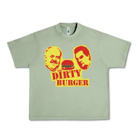 Oil Green Dirty Burger Urban Heavy Tee - SnappyArt