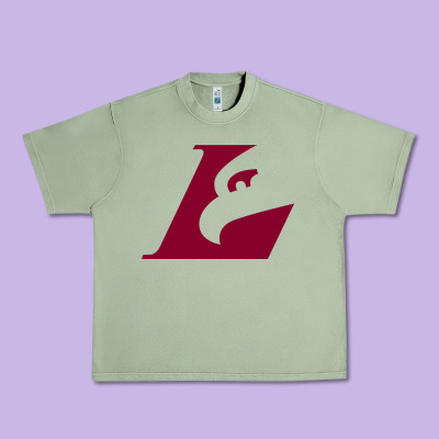 Uw-la Crosse Maroon Urban Heavy Tee Designed By Snappyart