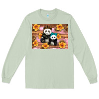 Matcha Mama Panda And Baby Panda Long Sleeve Tee - Artiststas
