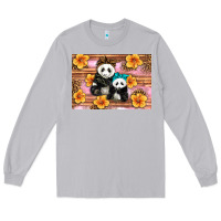 Moon Dust Mama Panda And Baby Panda Long Sleeve Tee - Artiststas