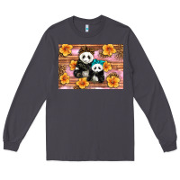 Smoke Mama Panda And Baby Panda Long Sleeve Tee - Artiststas