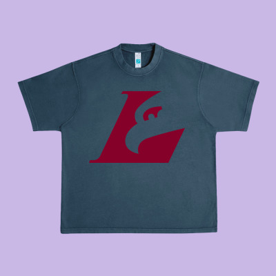 Uw-la Crosse Maroon Urban Heavy Tee Designed By Snappyart