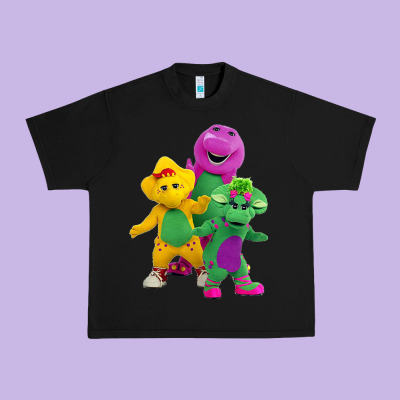 New 755 Barney And Friends Cute Urban Heavy Tee Designed By Snappyart