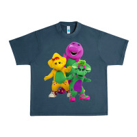 Midnight Navy new 755 barney and friends cute Urban Heavy Tee - SnappyArt