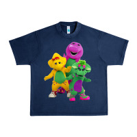Navy new 755 barney and friends cute Urban Heavy Tee - SnappyArt