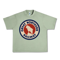 Oil Green Great Northern Railroad Urban Heavy Tee - SnappyArt