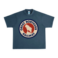 Midnight Navy Great Northern Railroad Urban Heavy Tee - SnappyArt