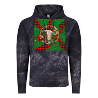 Cloud Black Christmas bull skull Vintage Hoodie - BarkalooDesign