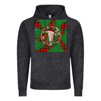 Vintage Black Christmas bull skull Vintage Hoodie - BarkalooDesign