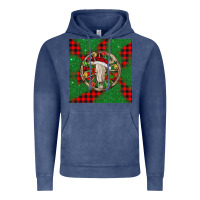 Vintage Denim Christmas bull skull Vintage Hoodie - BarkalooDesign