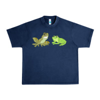 Navy The Princess and the Frog Tiana and Naveen Art Urban Heavy Tee - SnappyArt