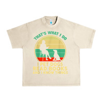 Sandshell that what i do i pet dogs read books and i know things t shirt Urban Heavy Tee - SnappyArt