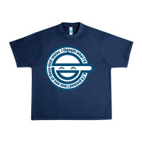 Navy Laughing Man GHOST IN THE SHELL Classic Urban Heavy Tee - SnappyArt