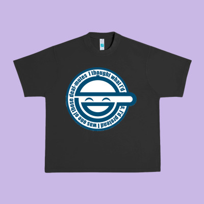 Laughing Man Ghost In The Shell Classic Urban Heavy Tee Designed By Snappyart