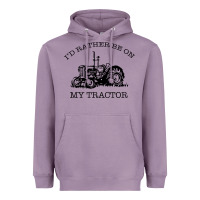 Lavender I D Rather Be On My Tractor Heavyweight Hoodie - Bettercallsaul