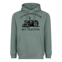 Sage I D Rather Be On My Tractor Heavyweight Hoodie - Bettercallsaul