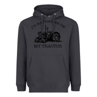 Smoke I D Rather Be On My Tractor Heavyweight Hoodie - Bettercallsaul