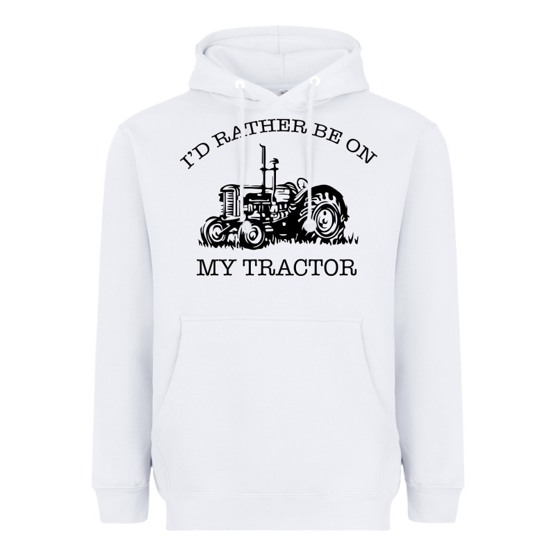 I D Rather Be On My Tractor Heavyweight Hoodie by Bettercallsaul | Teevron