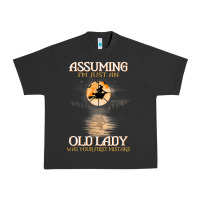 Pigment Black assuming i'm just an old lady was your first mistake witch Urban Heavy Tee - SnappyArt
