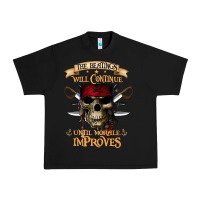 Black pirate the beatings will continue until morale improves Urban Heavy Tee - SnappyArt