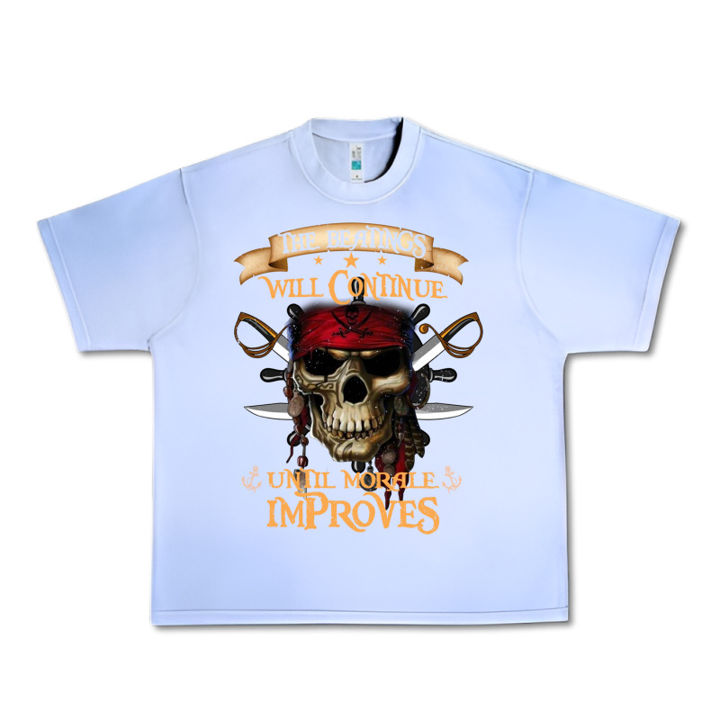 Pirate The Beatings Will Continue Until Morale Improves Urban Heavy Tee by SnappyArt | Teevron