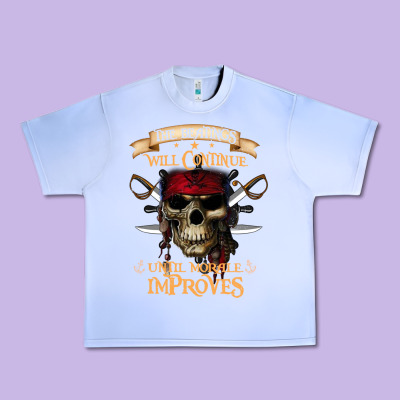 Pirate The Beatings Will Continue Until Morale Improves Urban Heavy Tee Designed By Snappyart