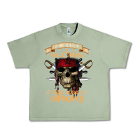 Oil Green pirate the beatings will continue until morale improves Urban Heavy Tee - SnappyArt