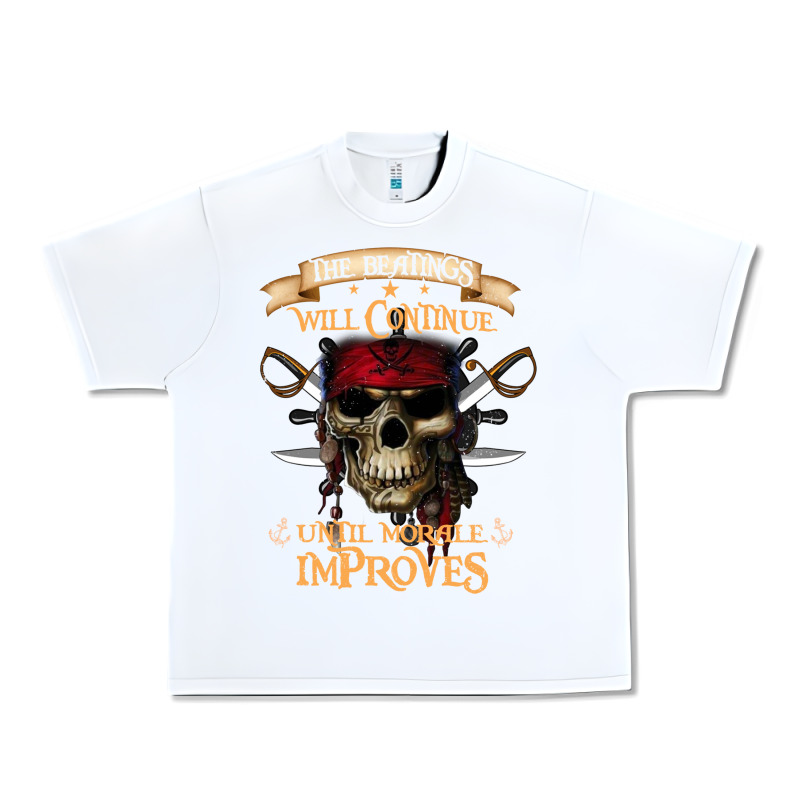 Pirate The Beatings Will Continue Until Morale Improves Urban Heavy Tee by SnappyArt | Teevron