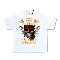 White pirate the beatings will continue until morale improves Urban Heavy Tee - SnappyArt