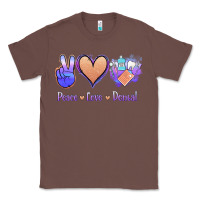 Chestnut Peace Love Dental Classic Tee - Jasminsmagicworld