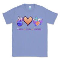Colony Blue Peace Love Dental Classic Tee - Jasminsmagicworld