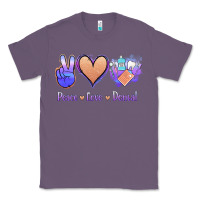 Lavender Peace Love Dental Classic Tee - Jasminsmagicworld