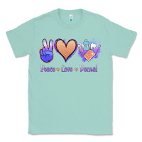 Seafoam Peace Love Dental Classic Tee - Jasminsmagicworld