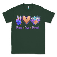 Sports Green Peace Love Dental Classic Tee - Jasminsmagicworld