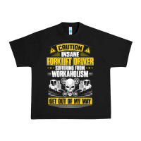 Black forklift operator get out of my way forklift driver t shirt Urban Heavy Tee - SnappyArt