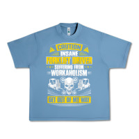 Pebble Blue forklift operator get out of my way forklift driver t shirt Urban Heavy Tee - SnappyArt