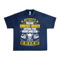 Navy forklift operator get out of my way forklift driver t shirt Urban Heavy Tee - SnappyArt