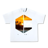 White billabong Urban Heavy Tee - SnappyArt